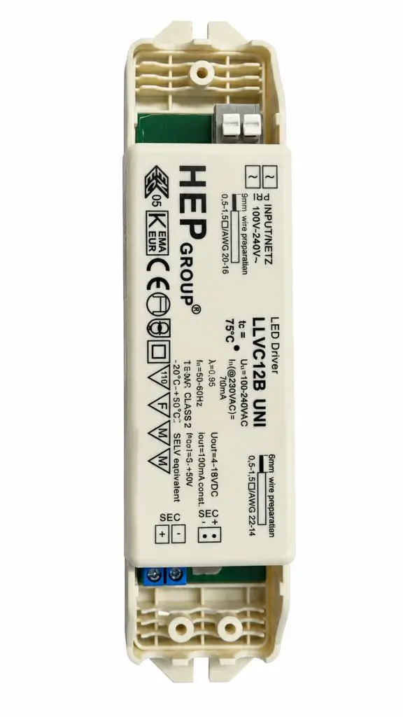 HEP Group LLVC12B UNI 100-240V Girişli 700mA 3-12W Sabit Akım LED Trafo / Sürücü
