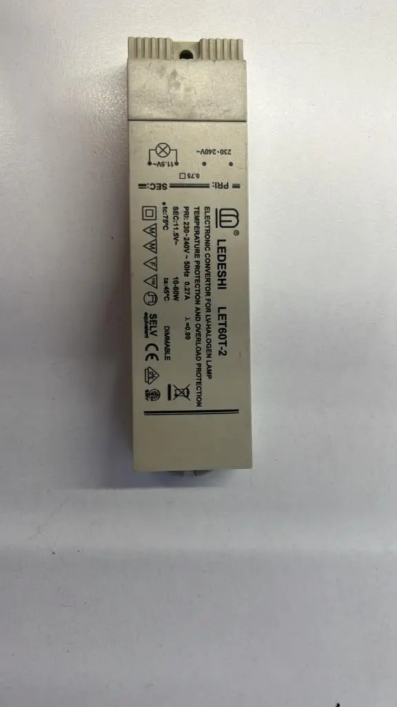 LEDESHI LET60T-2 10-60W Dimmable Elektronik Halojen Trafo / Konvertör (11.5V)