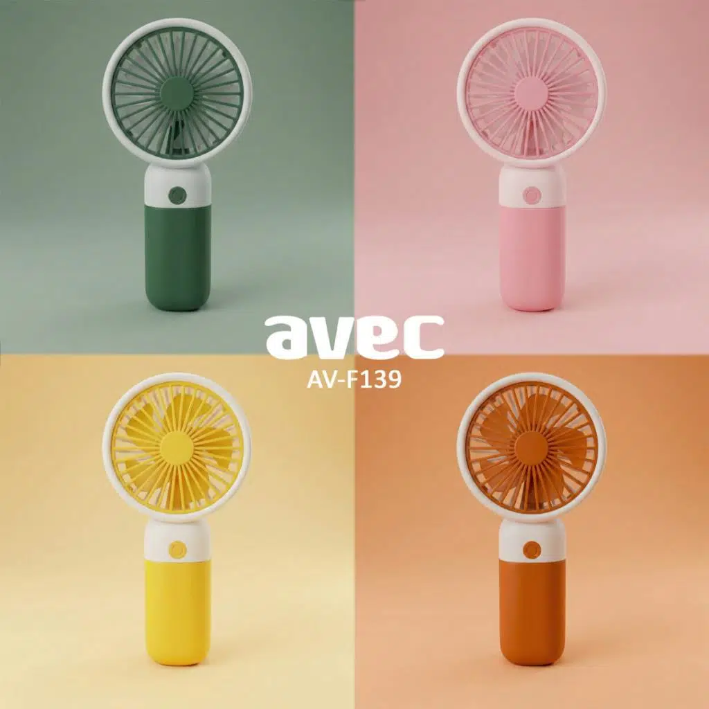 Avec AV-F139 USB Mini Fan Telefon Tutucu - Masaüstü Aparatlı 3 Kademeli