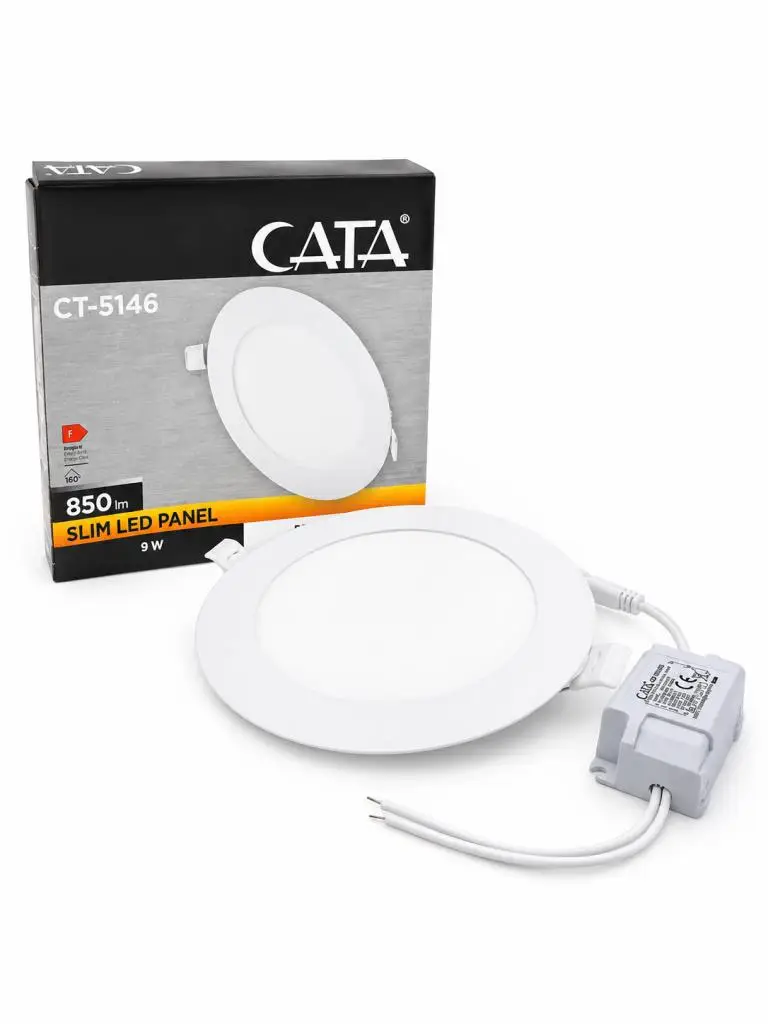 Cata CT-5146B 6W Slim Led Panel 6400K Beyaz Işık 13,1 cm Delik Çapı