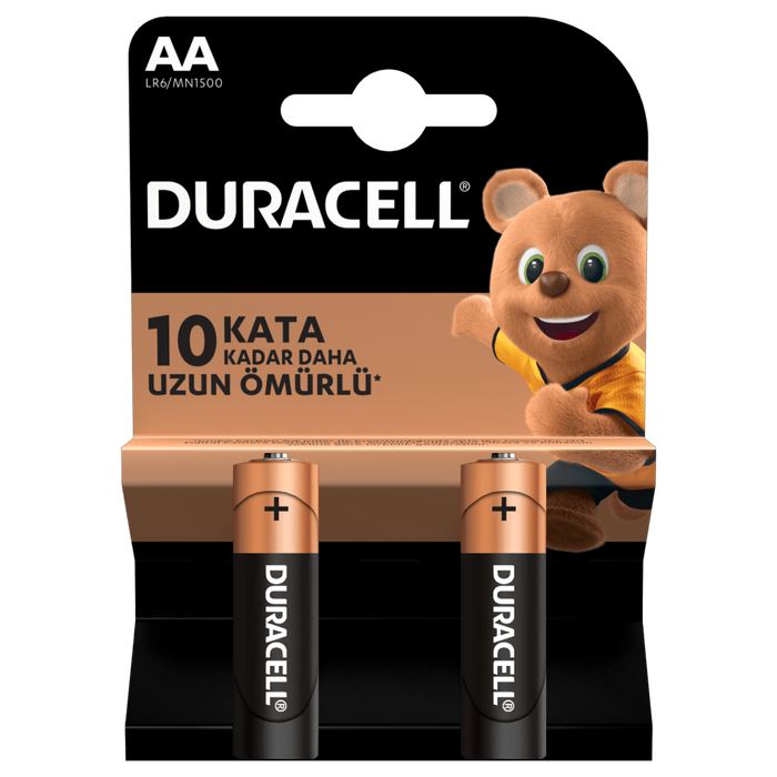 Duracell AA Kalem Pil 2`li Duracell AA Kalem Pil 2`li