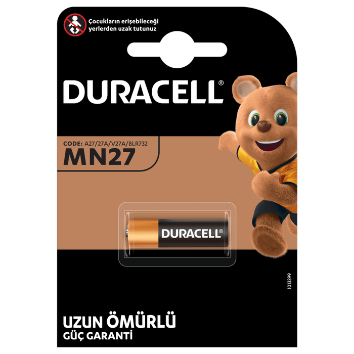 Duracell Mn27/27A Pil 1`li Duracell Mn27/27A Pil 1`li