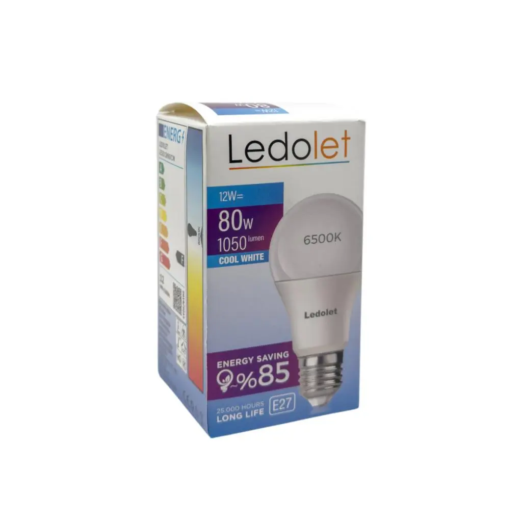 Ledolet 12W (80W) E27 Led Ampul Beyaz -6500K