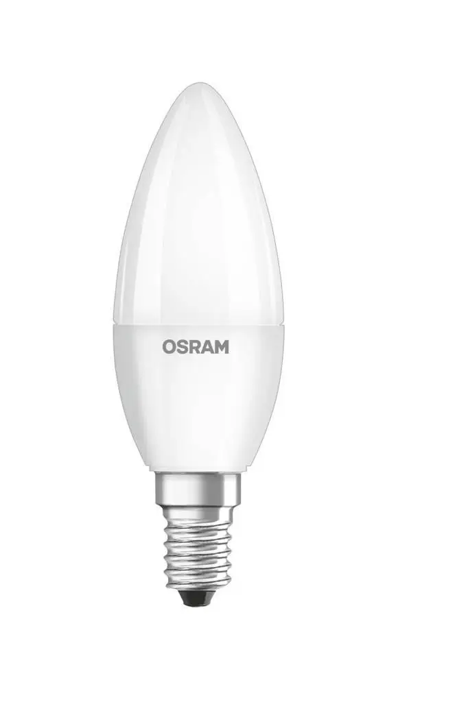 Osram 4,9-5 Watt 470 Lumen Sarı Işık Mum Buji E-14 Duy Led Ampul Osram 4,9-5 Watt 470 Lumen Sarı Işık Mum Buji E-14 Duy Led Ampul