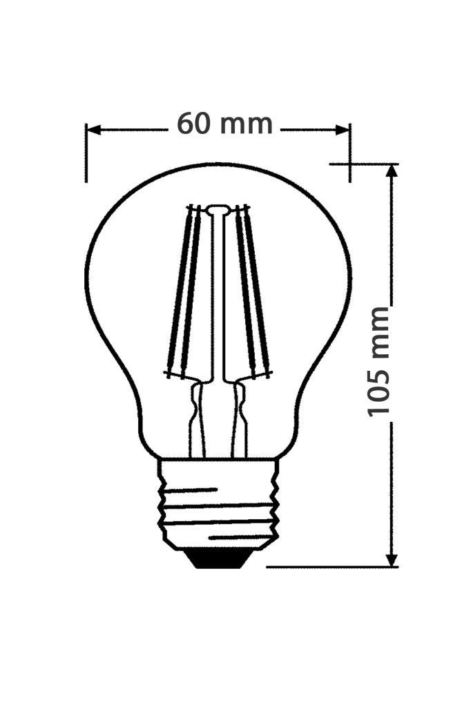 Osram Ledvalue 7W (60W) Rustik Led Ampul Sarı 2700K - 2 Adet Osram Ledvalue 7W (60W) Rustik Led Ampul Sarı 2700K - 2 Adet