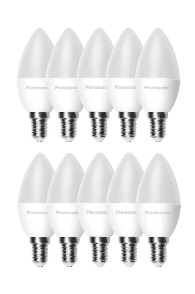 Panasonic 4,9W (40W) Led Mum Ampul Günışığı - 4000K E14 10 Adet Panasonic 4,9W (40W) Led Mum Ampul Günışığı - 4000K E14 10 Adet