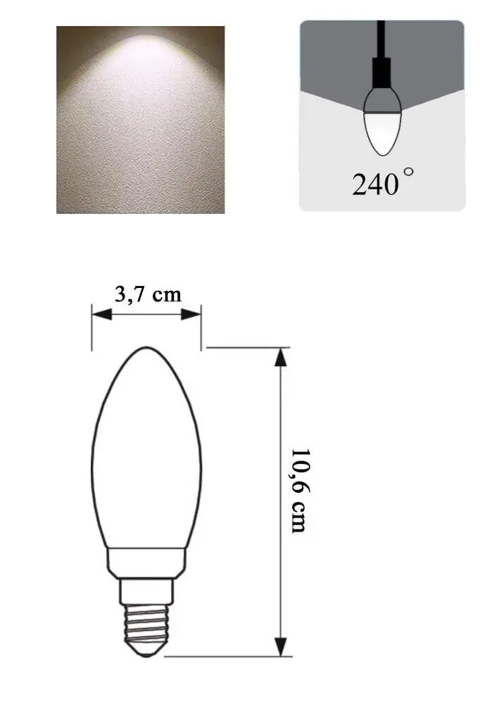 Panasonic 6,5W (50W) Led Mum Ampul Gün Işığı 4000K - E14 Duy Avize Lambası Panasonic 6,5W (50W) Led Mum Ampul Gün Işığı 4000K - E14 Duy Avize Lambası