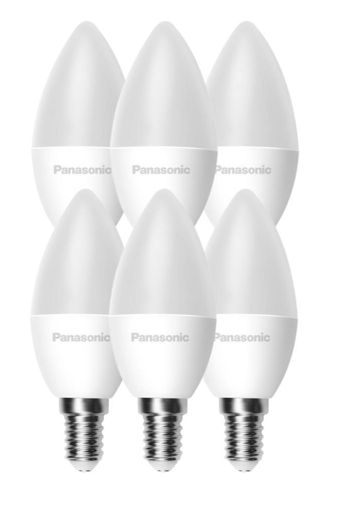Panasonic 6,5W (50W) Led Mum Ampul Gün Işığı 4000K - E14 6 Adet Avize Lambası Panasonic 6,5W (50W) Led Mum Ampul Gün Işığı 4000K - E14 6 Adet Avize Lambası