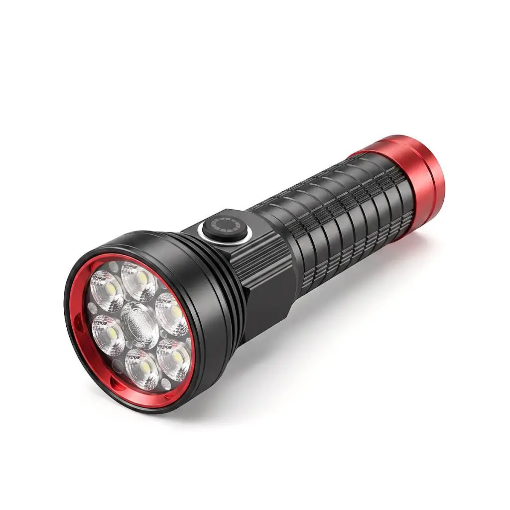 PANTHER PT-4102 DİMMERLİ USB ŞARJLI EL FENERİ FARKLI IŞIK FONKSİYONLU 2400 LÜMEN ALÜMİNYUM GÖVDE