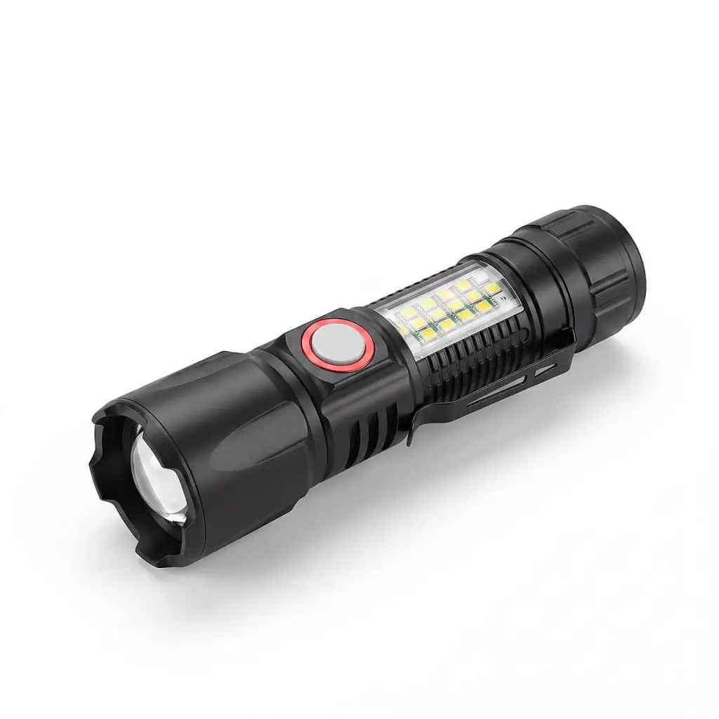 Panther PT-4511 Dahili USB Şarjlı Zoomlu LED El Feneri 2500 Lümen