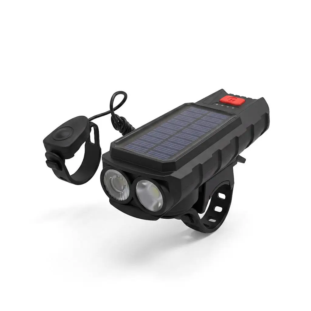 Panther PT-6020 Entegre Kornalı Solar USB Şarjlı Bisiklet El Feneri