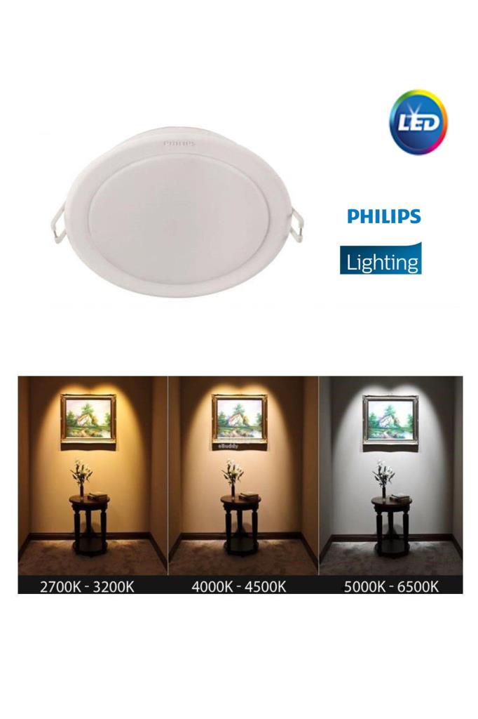 Philips Meson 3,5W Led Panel Sarı 3000K - 8 cm Gömme Spot Lamba 