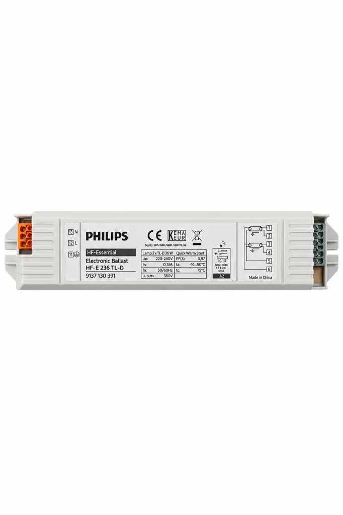 Philips HF-E 236 TL-D 2x36W T8 Elektronik Floresan Balastı 220-240V
