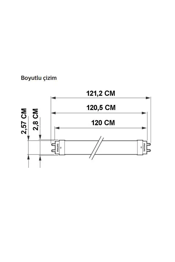 Philips Led Floresan Armatür 16W Beyaz 6500K 120 Cm Philips Led Floresan Armatür 16W Beyaz 6500K 120 Cm