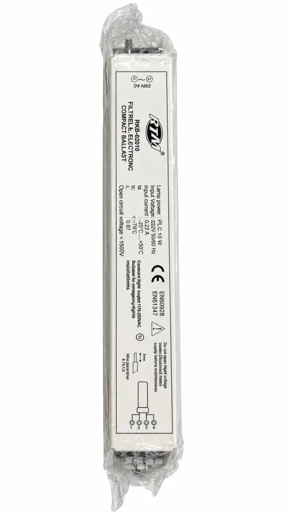 RTM RKB-02010 Filtreli Elektronik Kompakt Balast 10W (PL-C Ampul Uyumlu)