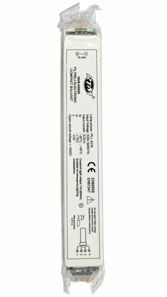 RTM RKB-04040 Filtreli Elektronik Kompakt Balast 40W (PLL Ampul Uyumlu)