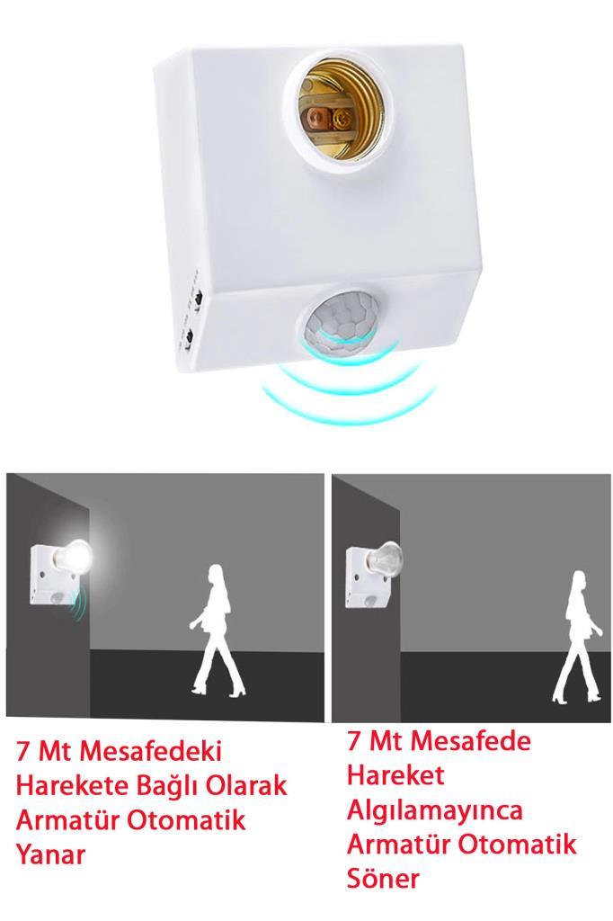 Şahnet 9W (60W) Sensörlü Led Ampul Beyaz E27 Şahnet 9W (60W) Sensörlü Led Ampul Beyaz E27