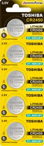 TOSHIBA CR 2450 LITHIUM 5Lİ PİL TOSHIBA CR 2450 LITHIUM 5Lİ PİL