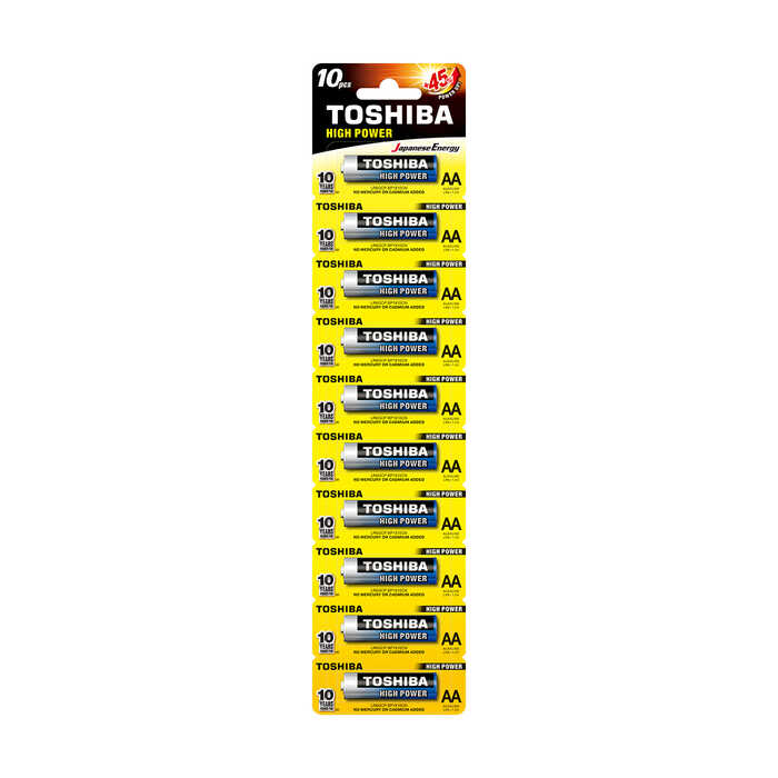 TOSHIBA LR6 KARTELA ALK.KALEM PİL 10LU TOSHIBA LR6 KARTELA ALK.KALEM PİL 10LU