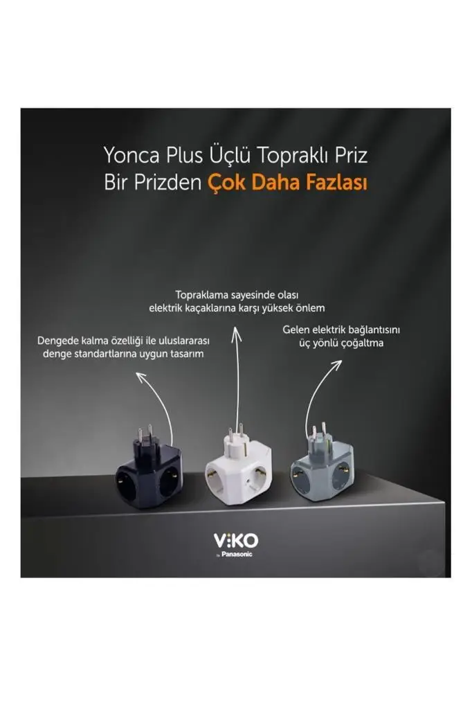 Yonca Plus 3`Lü Çocuk Korumalı Topraklı Fiş Priz Siyah Yonca Plus 3`Lü Çocuk Korumalı Topraklı Fiş Priz Siyah