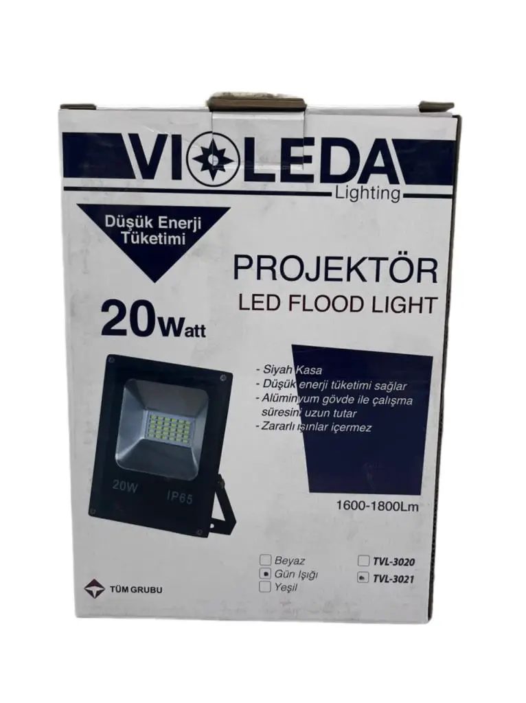 Violed 20W Led Projektör Günışığı Violed 20W Led Projektör Günışığı