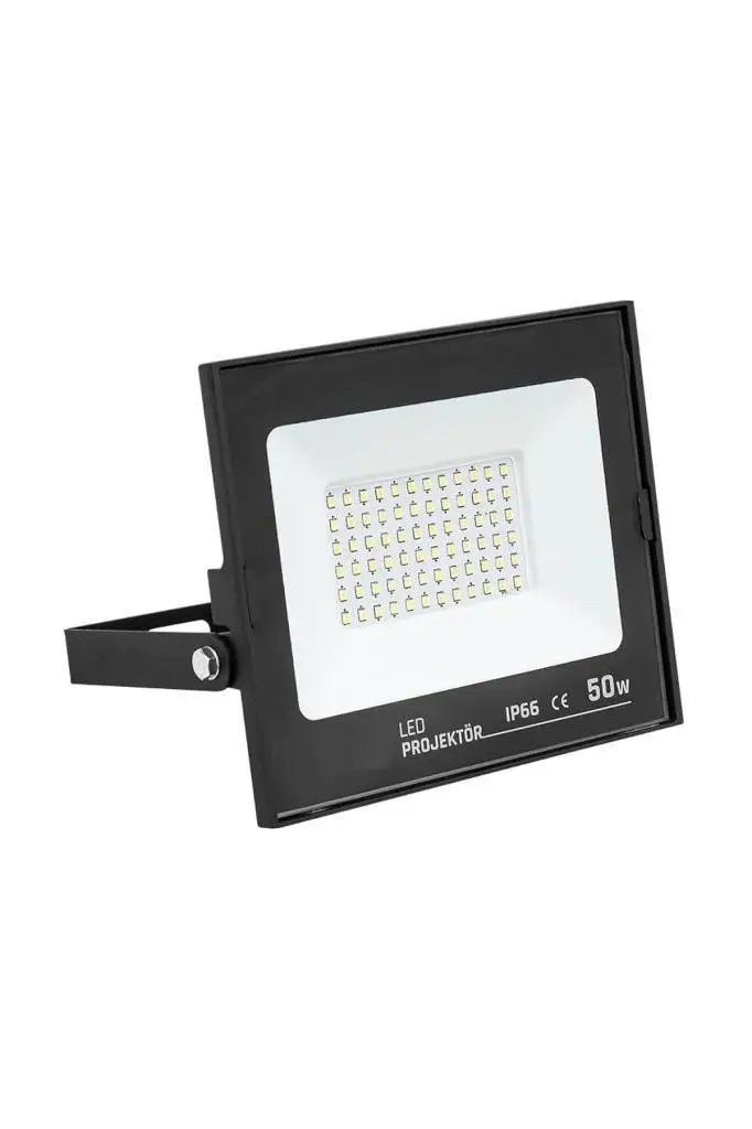 Şahnet 50W Suya Dayanıklı Dış Mekan Led Projektör Beyaz 6500K IP66 Siyah Kasa Şahnet 50W Suya Dayanıklı Dış Mekan Led Projektör Beyaz 6500K IP66 Siyah Kasa